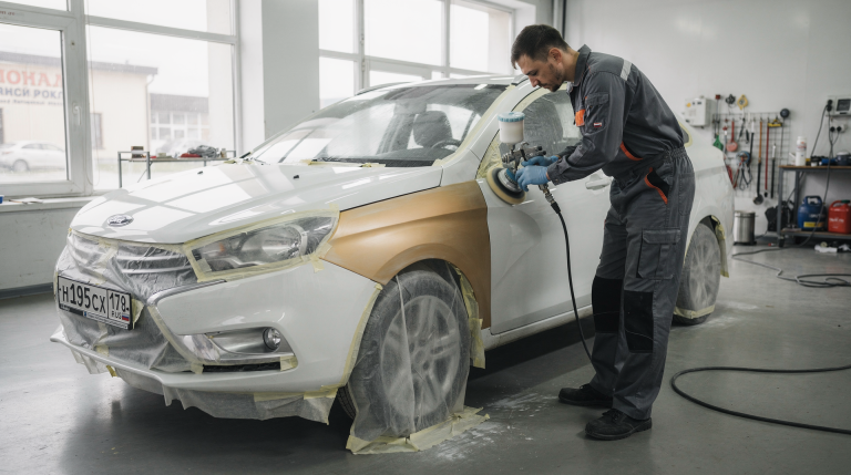 Локальная покраска автомобиля: пошаговая технология для обучения